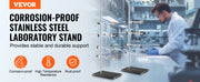 Bild in Galerie-Viewer laden, Amocart Lab Stand Support Laboratory Retort 2 Sets Steel Lab Stand 23.6" Rod Includes Flask Clamps Burette Clamps&Cross Clamps