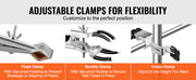 Bild in Galerie-Viewer laden, Amocart Lab Stand Support Laboratory Retort 2 Sets Steel Lab Stand 23.6" Rod Includes Flask Clamps Burette Clamps&Cross Clamps