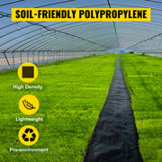 Charger l'image dans la visionneuse de galerie, Amocart Landscape Fabric 6ftx300ft Geotextile Fabric Durable Heavy Duty 1.5oz Ground Cover Woven For Commercial Greenhouse Yard