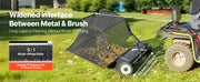 Load image into Gallery viewer, Amocart 52 in Tow Behind Lawn Sweeper 26 cu.ft. Yard Sweeper Adjustable Sweeping Height with Dumping Rope for Grass Clippings