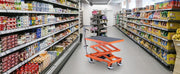 Load image into Gallery viewer, SucceBuy Hydraulic Lift Table 500lbs Capacity 47.2" Lifting Height Double Scissor Lift Table Cart with Wheels for Transportation
