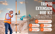 Bild in Galerie-Viewer laden, Amocart Laser Level Tripod 1/4"-20 & 5/8"-11 Thread Mount 40.94-133.85in Height Adjustment with Level Bubble & Heavy-duty Stand