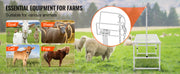 Charger l'image dans la visionneuse de galerie, Amocart Goat Sheep Stand 51x23in Livestock Stand Metal Livestock Milking and Shearing Stand 21" to 33" Adjustable Height White