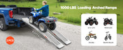 Charger l'image dans la visionneuse de galerie, Amocart 1000lbs Steel Ramps 2Pcs Ramps with Wider Ramp Surface Universal Stable Loading Ramp with Handles Fit for ATV UTV Motor