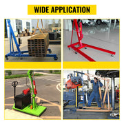 Bild in Galerie-Viewer laden, Amocart Hydraulic/Pneumatic Long Ram Jack 8 Tons/17363 lbs Capacity with Single Piston Pump & Clevis Base Manual Cherry Picker