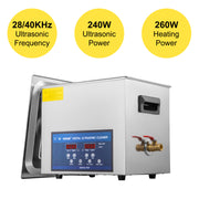 Bild in Galerie-Viewer laden, Amocart 10L 30L Ultrasonic Cleaner 28/40khz Dual Frequency Digital Portable Washing Machine Ultrasound Cleaner Home Appliance
