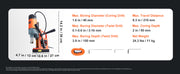 Charger l'image dans la visionneuse de galerie, Amocart 1300W 1400W 2" Electric Drilling Machine Magnetic Drill Press Boring Diameter Power Drill 810 PRM Drill