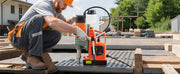 Charger l'image dans la visionneuse de galerie, Amocart Magnetic Drill Press Portable Mag Drill Press Adjustable Speed for Metal Surface Industrial and Home Improvement Orange