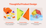 Charger l'image dans la visionneuse de galerie, Amocart 56PCS Magnetic Tiles Magnet Building Blocks with 4 Dinosaurs Construction Stacking Stem Educational Toys for Kids