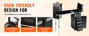 Bild in Galerie-Viewer laden, Amocart Professional Makeup Train Case Aluminum Cosmetic Case Workbench With Supporting Legs Rolling Makeup Case Extra Large
