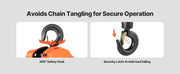 Charger l'image dans la visionneuse de galerie, Amocart Hand Chain Hoist Manual Chain Block with Upgrade G80 Galvanized Chain 10 ft/20ft Lifting Height Pulley Hoist for Garage