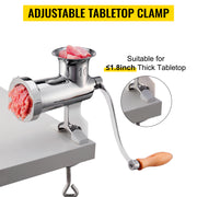 Charger l'image dans la visionneuse de galerie, Amocart Manual Meat Grinder 304 Stainless Steel Hand Meat Grinder with Steel Table Clamp Meat Mincer Sausage Maker