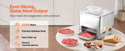 Charger l'image dans la visionneuse de galerie, Amocart 550W Meat Cutter Machine 350 lb/h Commercial Meat Cutting Machine Stainless Steel 3.5 mm Thickness for Home Restaurant