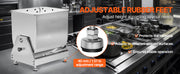 Charger l'image dans la visionneuse de galerie, Amocart Manual Meat Mixer 80L Tilt Tank Processing Equipment(Mixing Max 80LBS) Stainless Steel Mixer w/ Lid Handle Gear Reducer