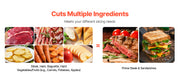 Charger l'image dans la visionneuse de galerie, Amocart 6.7-8.7inch Meat Slicer Electric Deli Slicer Machine with two SUS420 Blades Food-Slicer for Meat Ham Baguett, Steak