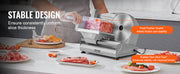 Charger l'image dans la visionneuse de galerie, Amocart Meat Slicer Electric Deli Food Slicer SUS 420 Stainless Steel Blade and Blade Guard Adjustable Thickness for Home Use