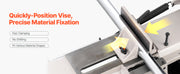 Charger l'image dans la visionneuse de galerie, Amocart 4 in x 6 in Metal Horizontal Band Saw Rectangular Cutting Capacity with 550W Motor, Variable Speed, for Metal Wood Work