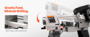 Charger l'image dans la visionneuse de galerie, Amocart 4 in x 6 in Metal Horizontal Band Saw Rectangular Cutting Capacity with 550W Motor, Variable Speed, for Metal Wood Work