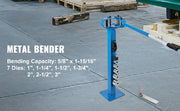 Bild in Galerie-Viewer laden, Amocart YP-38 Floor Mounted Bender with 7 Dies Mutifunctional 44in Telescopic Rubber Handle Copper Steel Tube Bending Tool
