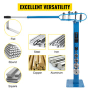Bild in Galerie-Viewer laden, Amocart YP-38 Floor Mounted Bender with 7 Dies Mutifunctional 44in Telescopic Rubber Handle Copper Steel Tube Bending Tool