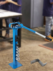 Bild in Galerie-Viewer laden, Amocart YP-38 Floor Mounted Bender with 7 Dies Mutifunctional 44in Telescopic Rubber Handle Copper Steel Tube Bending Tool