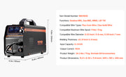 Load image into Gallery viewer, Amocart 4 in 1 MIG Welding Machine Gas MIG 160A 200A Multi-Process Synergic Mig Welder w/ IGBT Inverter LCD Screen Display MIG