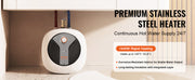 Bild in Galerie-Viewer laden, Amocart Electric Mini-Tank Water Heater 1440W Hot Water Boiler Storage for Kichen Bathroom Restaurant Shelf Wall Floor Mounted