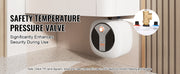 Bild in Galerie-Viewer laden, Amocart Electric Mini-Tank Water Heater 1440W Hot Water Boiler Storage for Kichen Bathroom Restaurant Shelf Wall Floor Mounted