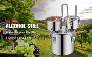 Load image into Gallery viewer, 12L 20L 30L 50L Alcohol Brewing Distiller DIY Moonshine Apparatus Stainless Steel Still Whisky Brandy Home Appliance