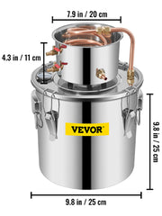 Load image into Gallery viewer, Amocart Moonshine Distiller Alcohol Still 12/19/30L DIY Home Wine Brandy Whiskey Distillery Kit Essential Oil Brewing Equipment