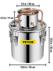 Load image into Gallery viewer, Amocart Moonshine Distiller Alcohol Still 12/19/30L DIY Home Wine Brandy Whiskey Distillery Kit Essential Oil Brewing Equipment