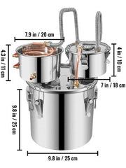 Load image into Gallery viewer, 12L 20L 30L 50L Alcohol Brewing Distiller DIY Moonshine Apparatus Stainless Steel Still Whisky Brandy Home Appliance