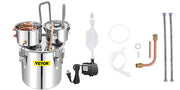 Charger l'image dans la visionneuse de galerie, 12L 20L 30L 50L Alcohol Brewing Distiller DIY Moonshine Apparatus Stainless Steel Still Whisky Beer Brandy Home Use