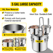 Bild in Galerie-Viewer laden, Amocart 20L 30L Water Alcohol Brewing Distiller DIY Moonshine Apparatus Stainless Steel Still Whisky Beer Brandy Home Appliance