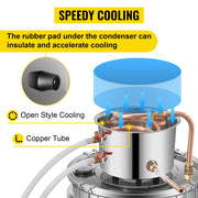 Charger l'image dans la visionneuse de galerie, 12L 20L 30L 50L Alcohol Brewing Distiller DIY Moonshine Apparatus Stainless Steel Still Whisky Beer Brandy Home Use