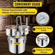 Charger l'image dans la visionneuse de galerie, 12L 20L 30L 50L Alcohol Brewing Distiller DIY Moonshine Apparatus Stainless Steel Still Whisky Beer Brandy Home Use
