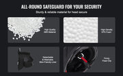 Charger l'image dans la visionneuse de galerie, Amocart Full Face Motorcycle Helmet Smart Street ABS & High Density Helmet with Bluetooth Slot & Interchangeable Len, for Adult