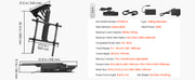 Bild in Galerie-Viewer laden, SucceBuy Motorized TV Wall Mount for 32 to 55/65/70 Inch Adjustable TV Mount Bracket w/ Max VESA 24 x 16/24 in Up to 88-132 lbs