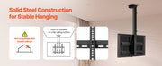 Bild in Galerie-Viewer laden, SucceBuy Motorized TV Wall Mount for 32 to 55/65/70 Inch Adjustable TV Mount Bracket w/ Max VESA 24 x 16/24 in Up to 88-132 lbs