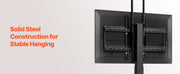 Bild in Galerie-Viewer laden, SucceBuy Motorized TV Wall Mount for 32 to 55/65/70 Inch Adjustable TV Mount Bracket w/ Max VESA 24 x 16/24 in Up to 88-132 lbs