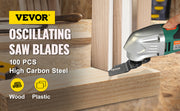 Bild in Galerie-Viewer laden, Amocart 100PCS Oscillating Saw Blades Quick Release Multitool Blades Kit HCS Tool Blades Cut Cutter for Wood Plastic Metal Nail