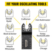 Bild in Galerie-Viewer laden, Amocart 100PCS Oscillating Saw Blades Quick Release Multitool Blades Kit HCS Tool Blades Cut Cutter for Wood Plastic Metal Nail