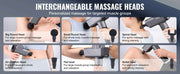 Charger l'image dans la visionneuse de galerie, Amocart Massage Gun Deep Tissue Percussion Muscle Massager for Athletes w/ 8 Speed Levels 6 Massage Heads 16V 2500mAh Batteries