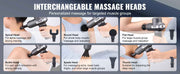Load image into Gallery viewer, SucceBuy Mini Massage Gun Percussion Muscle Massage Gun for Athletes w/ 5 Speed Levels & 6 Massage Heads for Pain Relief Muscle