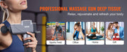 Charger l'image dans la visionneuse de galerie, Amocart Massage Gun Deep Tissue Percussion Muscle Massager for Athletes w/ 8 Speed Levels 6 Massage Heads 16V 2500mAh Batteries