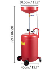 Charger l'image dans la visionneuse de galerie, Amocart 20 Gallon Waste Oil Drain Tank Air Operated Drainer with Pressure Regulating Valve for Fluid Fuel Transfer Drainage