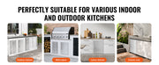 Charger l'image dans la visionneuse de galerie, Amocart BBQ Access Door Stainless Steel Flush Mount Door Wall Vertical Door w/ Recessed Handle Grilling Station Outside Cabinet