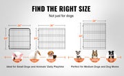 Charger l'image dans la visionneuse de galerie, Amocart Dog Playpen 8 Pcs 24x24in Panels Foldable Metal Pet Exercise Pen Dog Fence Indoor Outdoor Pen with Door for Dogs, Cats