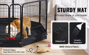 Charger l'image dans la visionneuse de galerie, Amocart Dog Playpen 8 Pcs 24x24in Panels Foldable Metal Pet Exercise Pen Dog Fence Indoor Outdoor Pen with Door for Dogs, Cats