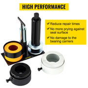 Bild in Galerie-Viewer laden, Amocart Carrier & Pinion Bearing Puller Compatible with Dana 30,40,50,60,70, 80, Ford 9/10.25" Tool with 3 45# Steel Clamshells